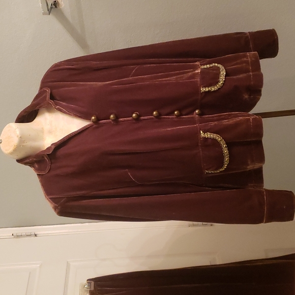 Vintage Selene Sport Velvet Pantsuit - Picture 4 of 10